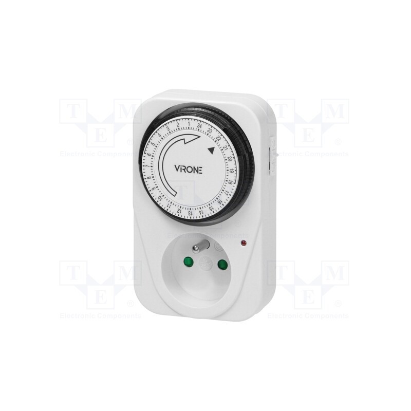 1 pcs x VIRONE - MT-1 - Programmable time switch, 15min÷24h, 230VAC/16A, IP20, Standard