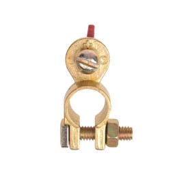 Battery terminal plus brass with butterfly