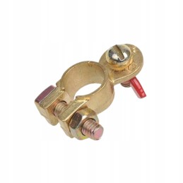 Battery terminal plus brass with butterfly