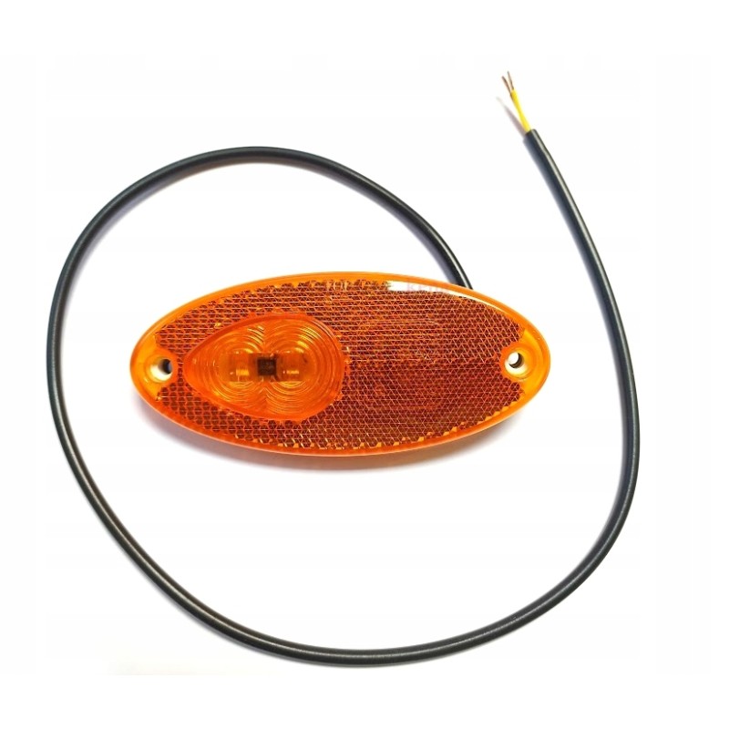 Side marker lamp Hella LED 12v, orange, oval