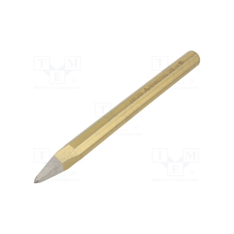 1 pcs x RENNSTEIG - 330 200 0 - Pointed chisel, L: 200mm, Size: 16mm