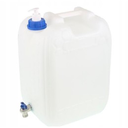 Water bank canister with tap, 20 liters