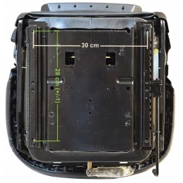 Folding seat, cushioned forklift stroller