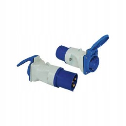 Cee adapter with schuko plug for camper