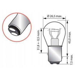 Forklift bulb 48v 25 10w