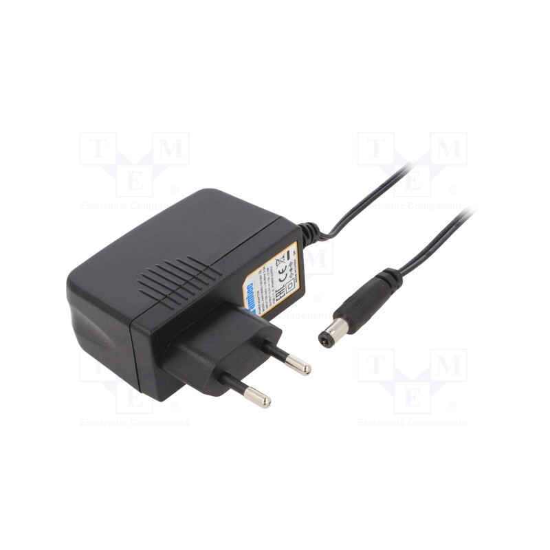 1 pcs x AIMTEC - AMA12ER5-120100Y - Power supply: switched-mode, plug, 12VDC, 1A, 12W, Plug: EU, 83%