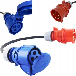 Cee Power Adapter 3 Poles 230v Plug Socket Trailer Adapter