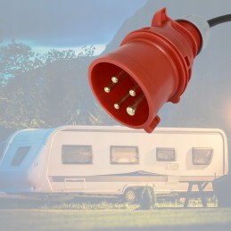 Cee Power Adapter 3 Poles 230v Plug Socket Trailer Adapter