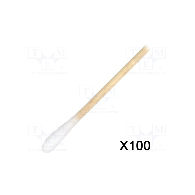 1 pcg x CHEMTRONICS - CT100 - Tool: cleaning sticks, L: 152mm, Length of cleaning swab: 16mm