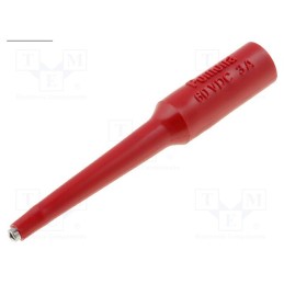 1 pcs x POMONA - 607066 - Probe tip, 3A, red, Tip diameter: 1.6mm, Socket size: 4mm, 70VDC