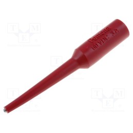1 pcs x POMONA - 1019060 - Probe tip, 3A, red, Tip diameter: 0.76mm, Socket size: 4mm, 70VDC