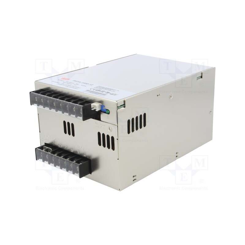 1 pcs x MEAN WELL - PSPA-1000-12 - Power supply: switched-mode, for building in,modular, 960W, 80A