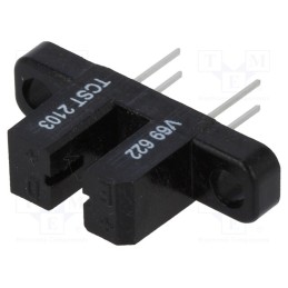 1 pcs x VISHAY - TCST2103 - Sensor: optocoupler, Slot width: 3.1mm, Aperture width: 1mm, 70V