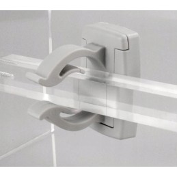 Clips for attaching tubes, e.g. cranks, to awning supports