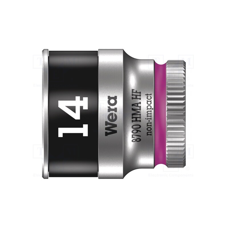 1 pcs x WERA - 5003729001 - Socket, 6-angles,socket spanner, HEX 14mm, 1/4', 23mm, Zyklop