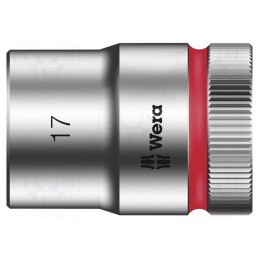 1 pcs x WERA - 5003608001 - Socket, 6-angles,socket spanner, HEX 17mm, 1/2', 37mm, Zyklop