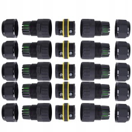 5pcs waterproof IP68 3 pin straight connector