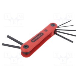 1 set x STANLEY - 4-69-261 - Wrenches set, hex key, Plating: black finish, 7pcs.