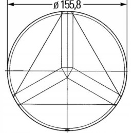 Reflective triangle reflector Knaus Buerstner Dethlefs