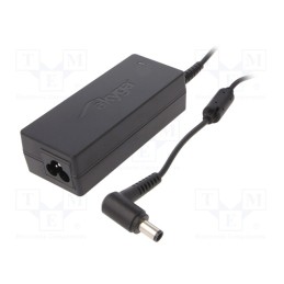 1 pcs x AKYGA - CPSUNOTAKY-07057 - Power supply: switched-mode, 19.5VDC, 3.34A, 65W, for notebooks