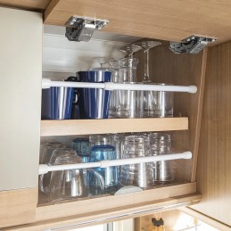 Extendable cabinet rail 25 5 43 cm