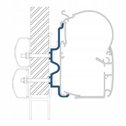 Adapter for PW Hymer 5 8 Dometic wall awning