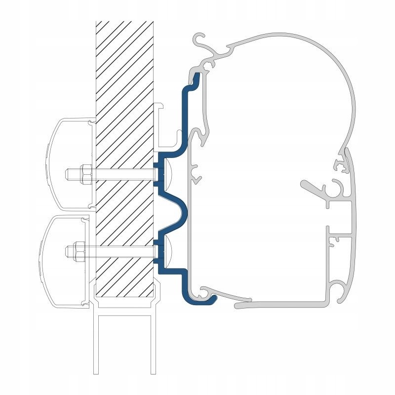 Adapter for PW Hymer 5 8 Dometic wall awning