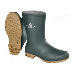 1 set x DELTA PLUS - GROMCOBVE44 - Boots, Size: 44, green, PVC, bad weather,slip, medium height