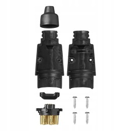 Plug 7 pin 12 24v pvc screwed socket plug