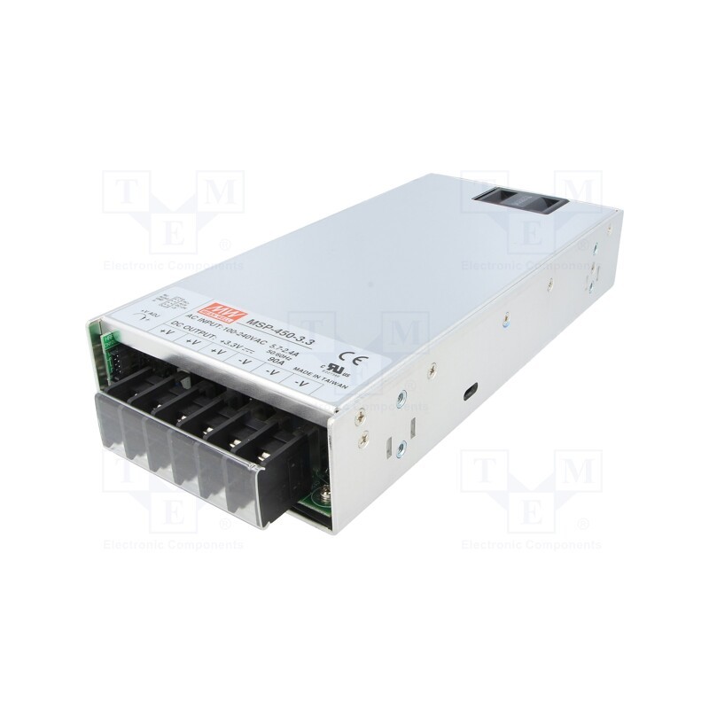 1 pcs x MEAN WELL - MSP-450-3.3 - Power supply: switched-mode, for building in,modular, 297W, 90A
