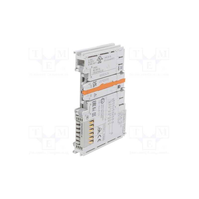 1 pcs x WAGO - 750-451 - Analog input, for DIN rail mounting, IP20, IN: 8, 12x100x69mm