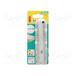 1 pcg x WOLFCRAFT - 2324000 - Tool: hacksaw blade, wood,chipboard, Kind of holder: T, 2pcs.