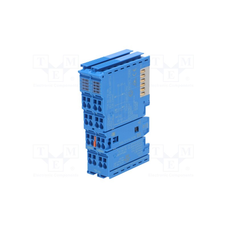 1 pcs x WAGO - 750-484 - Module: analog input, IN: 2, 24x100x67.8mm, IN 1: 4÷20mA,analogue