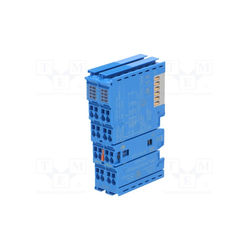 1 pcs x WAGO - 750-486 - Module: analog input, IN: 4, 24x100x67.8mm, IP20, 750-625/000-001
