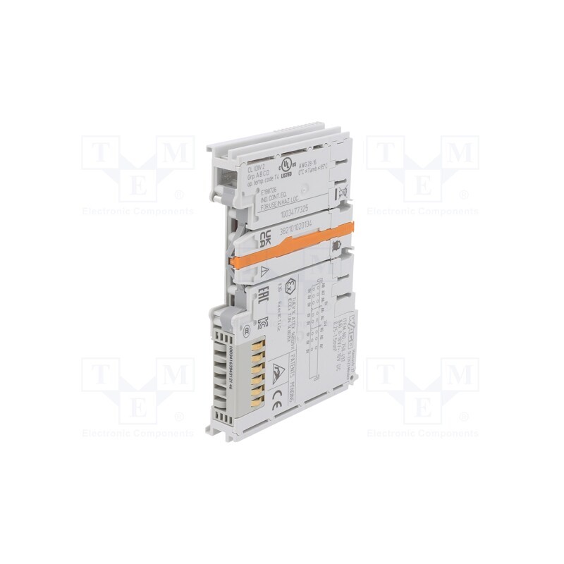 1 pcs x WAGO - 750-497 - Analog input, for DIN rail mounting, IP20, IN: 8, 12x100x69mm