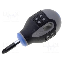 1 pcs x BAHCO - BE-8802 - Screwdriver, Pozidriv®, PZ2, Blade length: 25mm, Overall len: 83mm