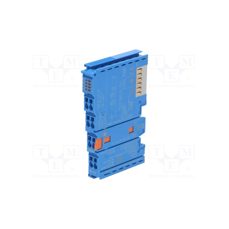 1 pcs x WAGO - 750-538 - Module: digital input, IN: 2, 12x100x67.8mm, IN 1: voltage, IP20