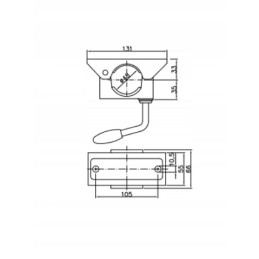 Winterhoff maneuvering support wheel fi 48 150kg with trailer holder