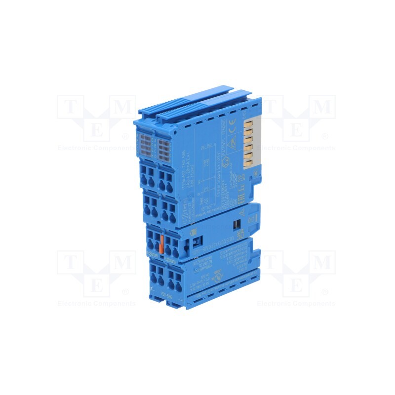 1 pcs x WAGO - 750-586 - Module: analog output, OUT: 2, OUT 1: 4÷20mA,analogue, IP20, 24VDC