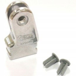 The end of the support leg of the Fiamma awning