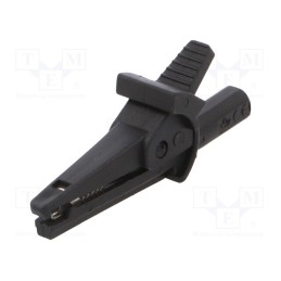 1 pcs x ELECTRO-PJP - 5002-IEC-D4-0 - Crocodile clip, 10A, 600VDC, black, Grip capac: max.6mm