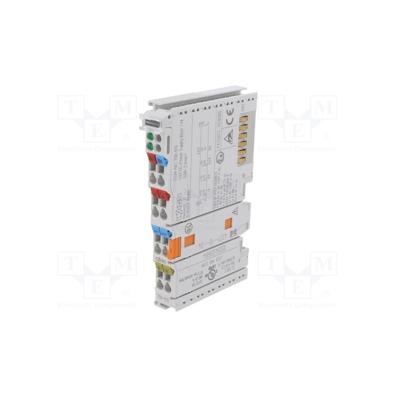 1 pcs x WAGO - 750-613 - Mains, 24VDC, for DIN rail mounting, IP20, 12x100x69.8mm, 750/753