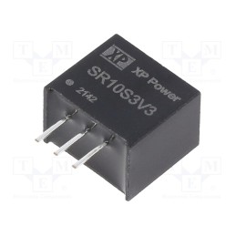 1 pcs x XP POWER - SR10S3V3 - Converter: DC/DC, Uin: 4.75÷18V, Uout: 3.3VDC, Iout: 1000mA, SIP3