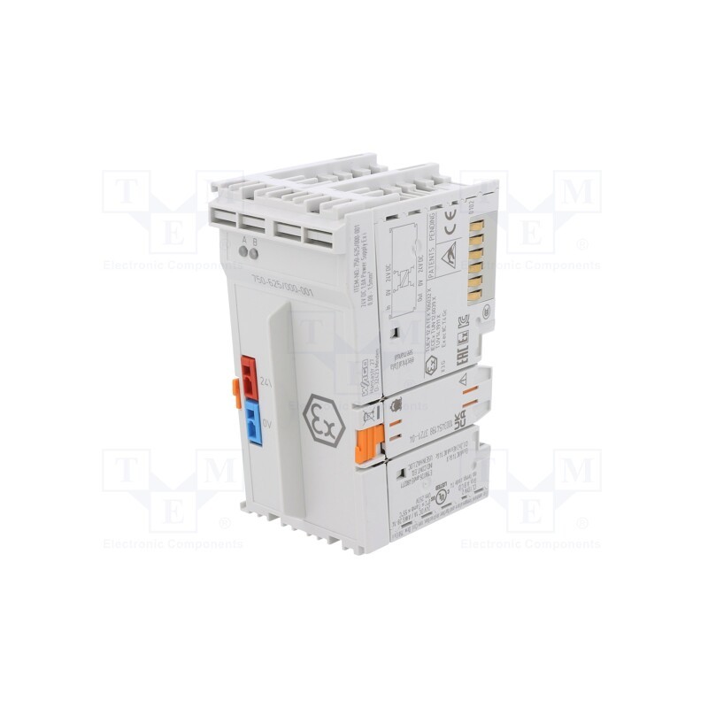 1 pcs x WAGO - 750-625/000-001 - Module: mains, 48x100x70.9mm, IP20, 1A, for DIN rail mounting