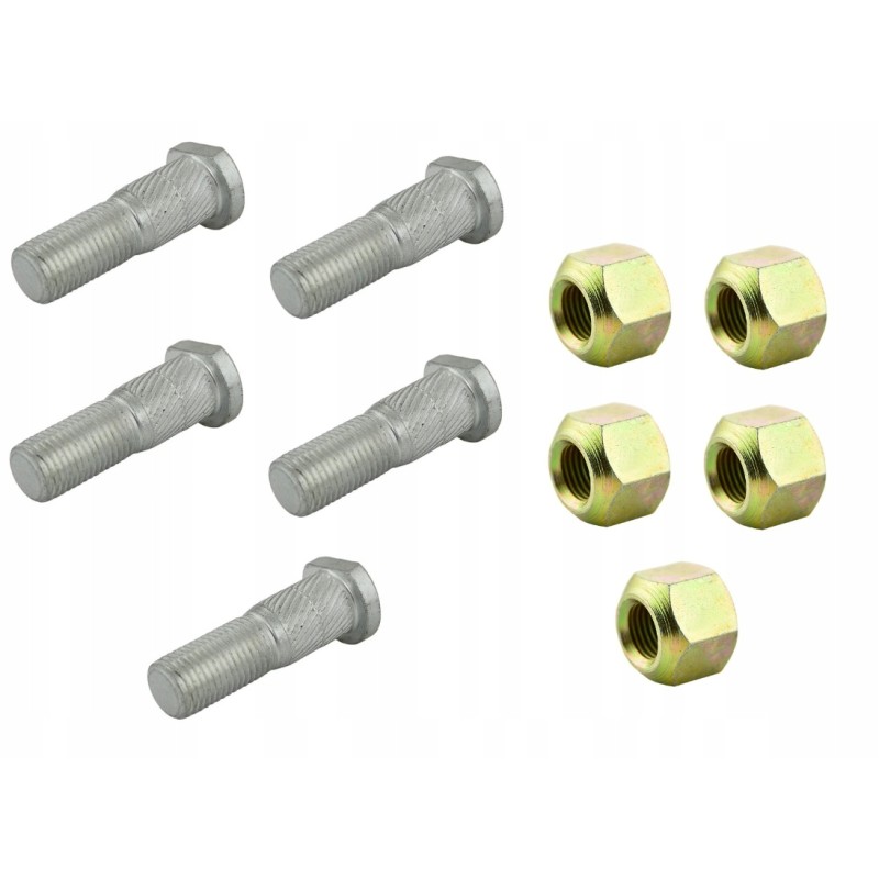 Set of studs with nuts, rear wheel, 7a 7b