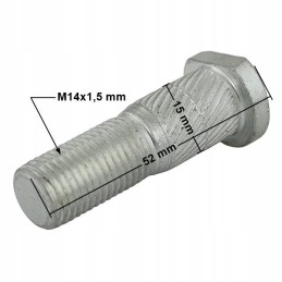 Set of studs with nuts, rear wheel, 7a 7b