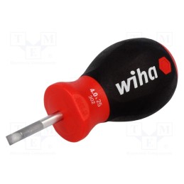 1 pcs x WIHA - 26964 - Screwdriver, slot, 4,0x0,8mm, SoftFinish®, Blade length: 25mm