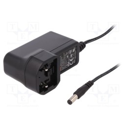1 pcs x MEAN WELL - GEM12I12-P1J - Power supply: switched-mode, plug, 12VDC, 1A, 12W, Out: 5,5/2,1