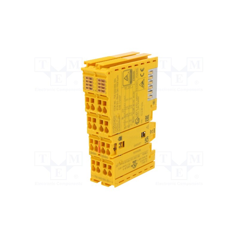 1 pcs x WAGO - 750-668/000-004 - Module: analog input, OUT: 4, IN: 4, 24x100x67.8mm, IP20, 24VDC