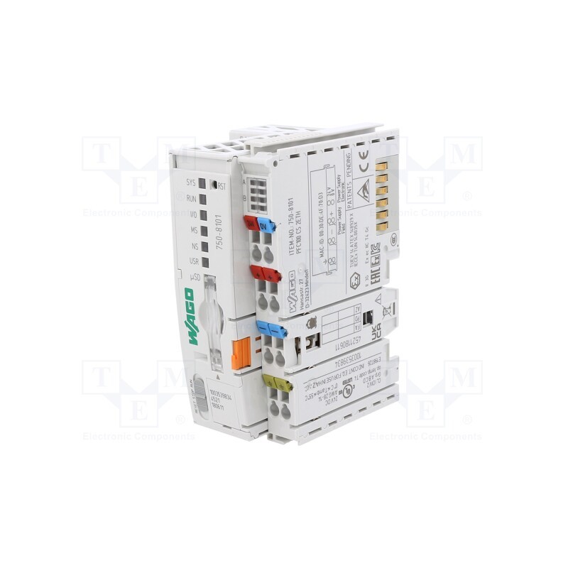 1 pcs x WAGO - 750-8101 - Module: PLC programmable controller, 750, Programming: PC,WWW